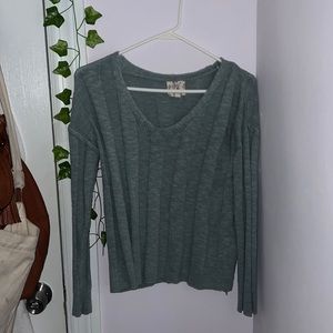 HIPPIE ROSE Teal Sweater